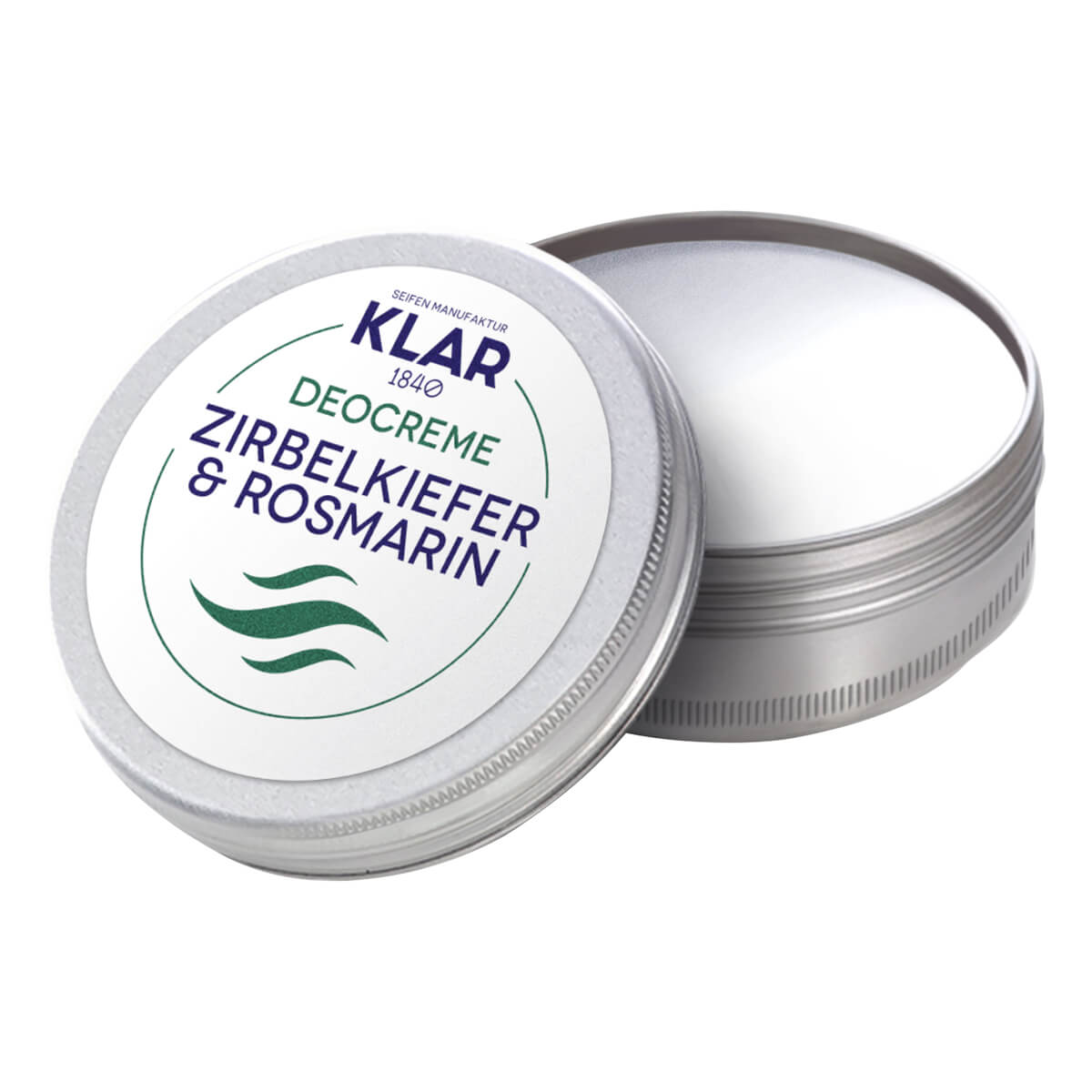 Klar Seifen Deodorant Creme Fyrretræ Rosmarin 65 Ml