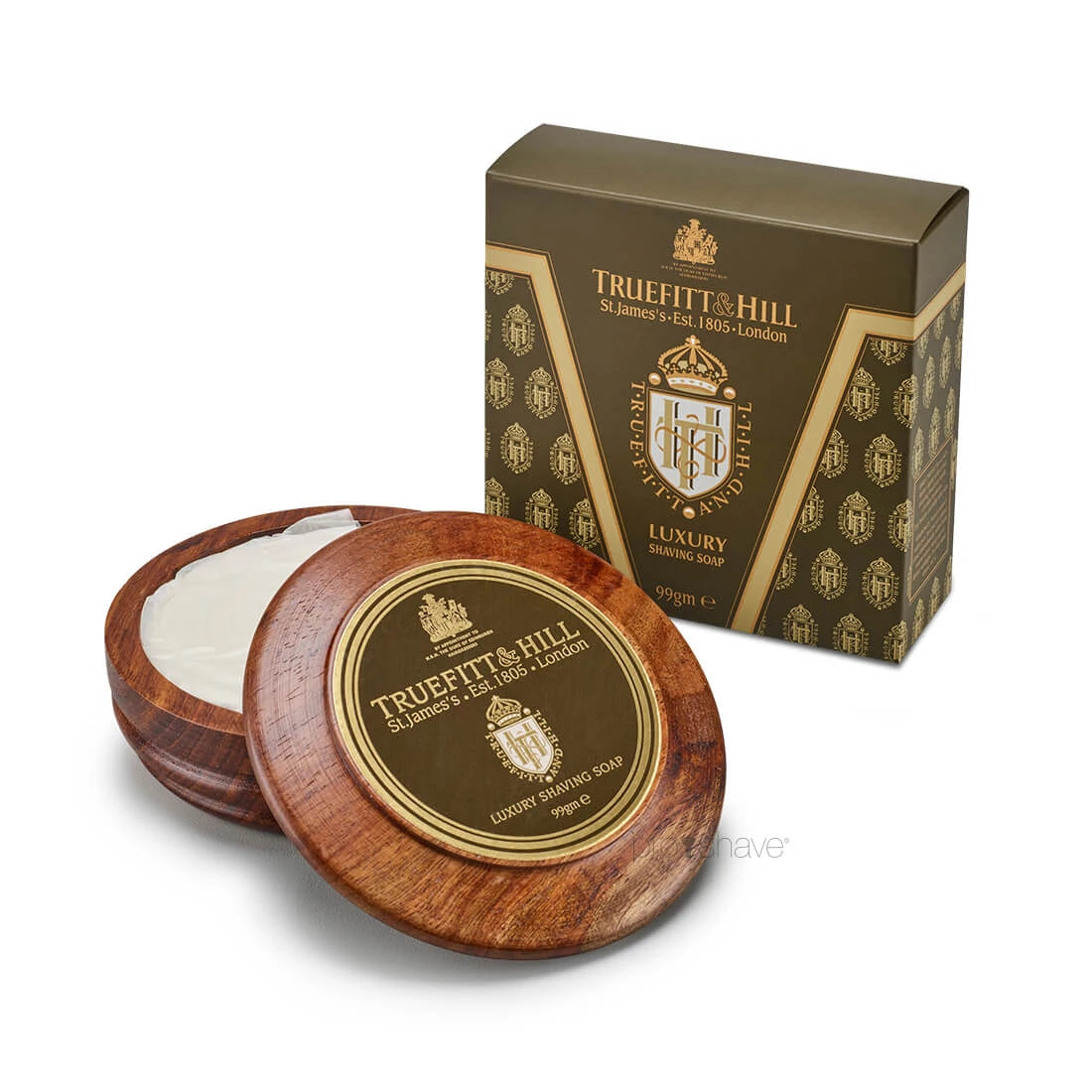 Truefitt Hill Barbersæbe I Træskål Luxury 99 Gr