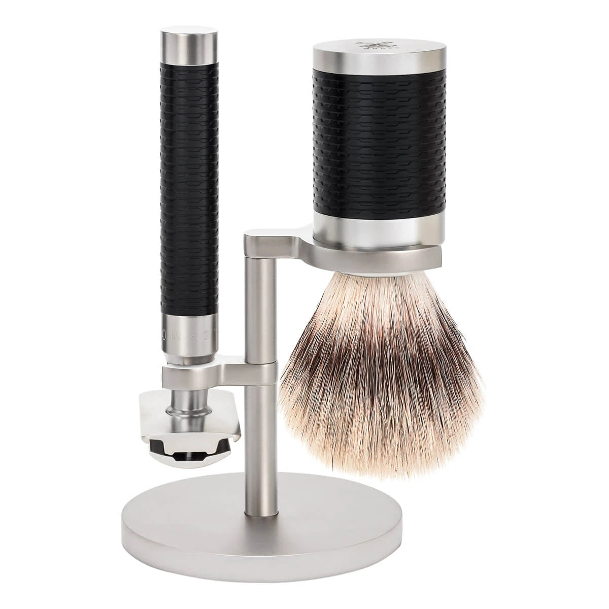 M? Hle Shaving Barbersæt Med De Skraber Fibre Barberkost Og Holder Rocca Rustfrit Stål