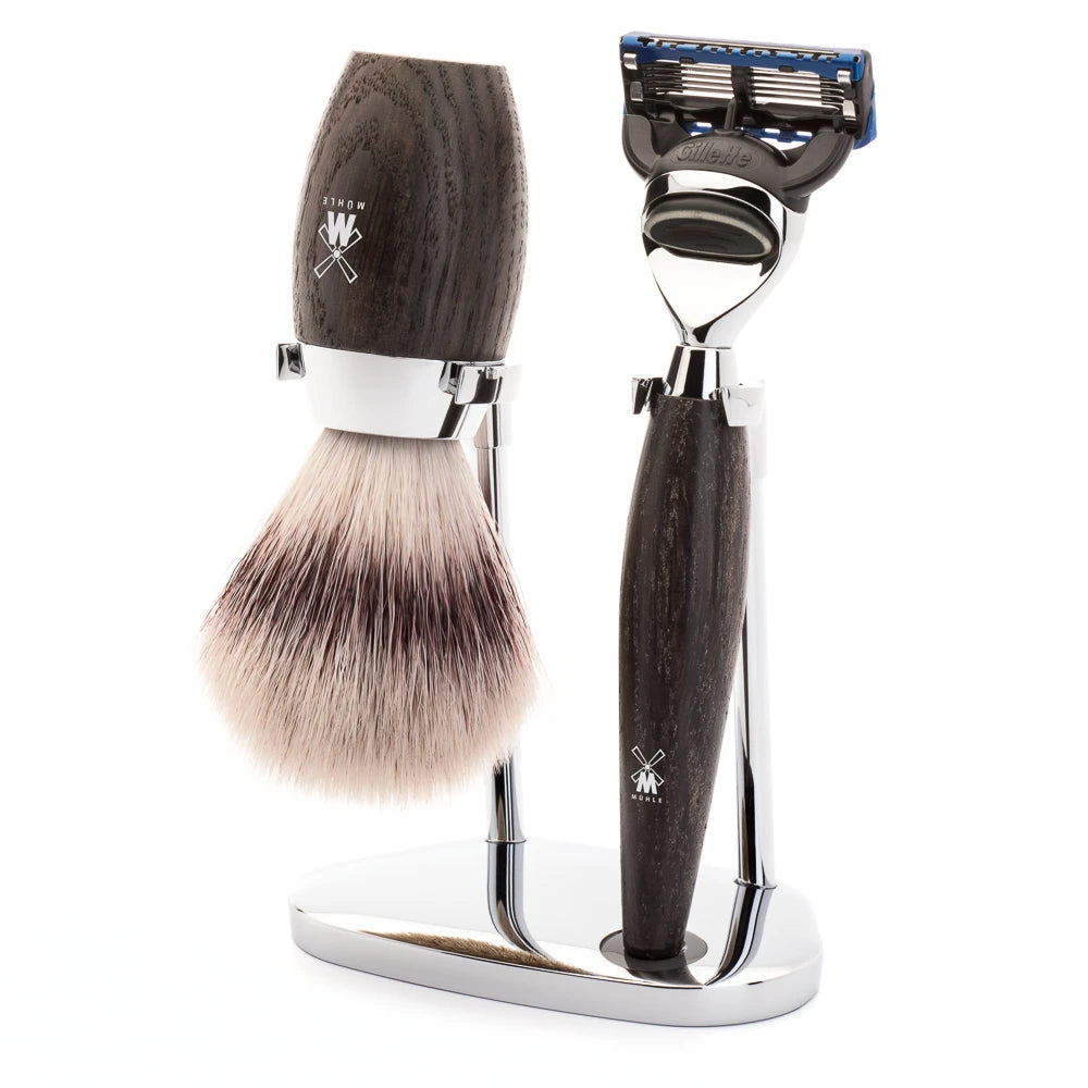 M? Hle Shaving Barbersæt Med Skraber  Fibre Barberkost Og Holder  Kosmo  Moseeg