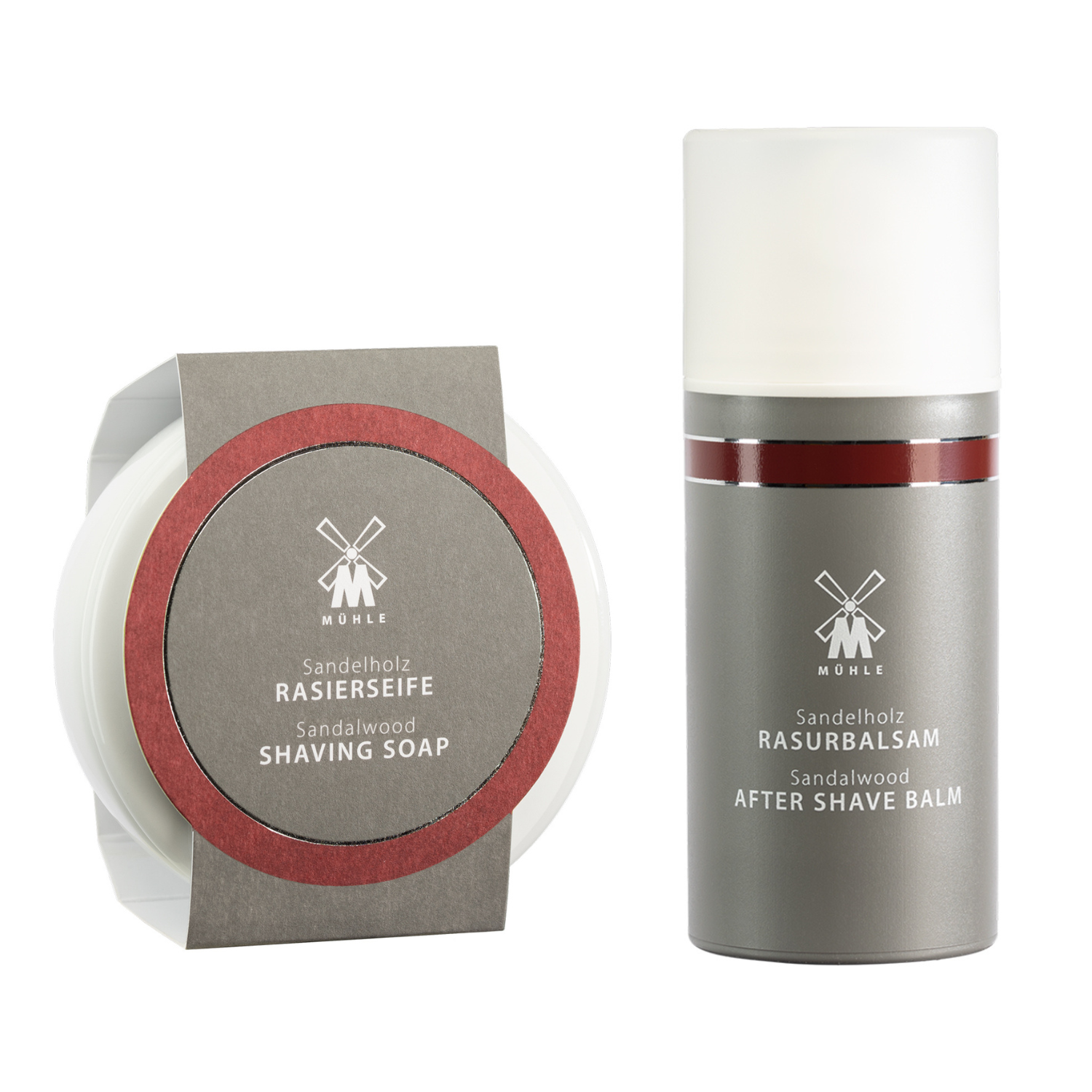 M? Hle Shaving Sandeltræ Sæt Barbersæbe Og Aftershave Balm