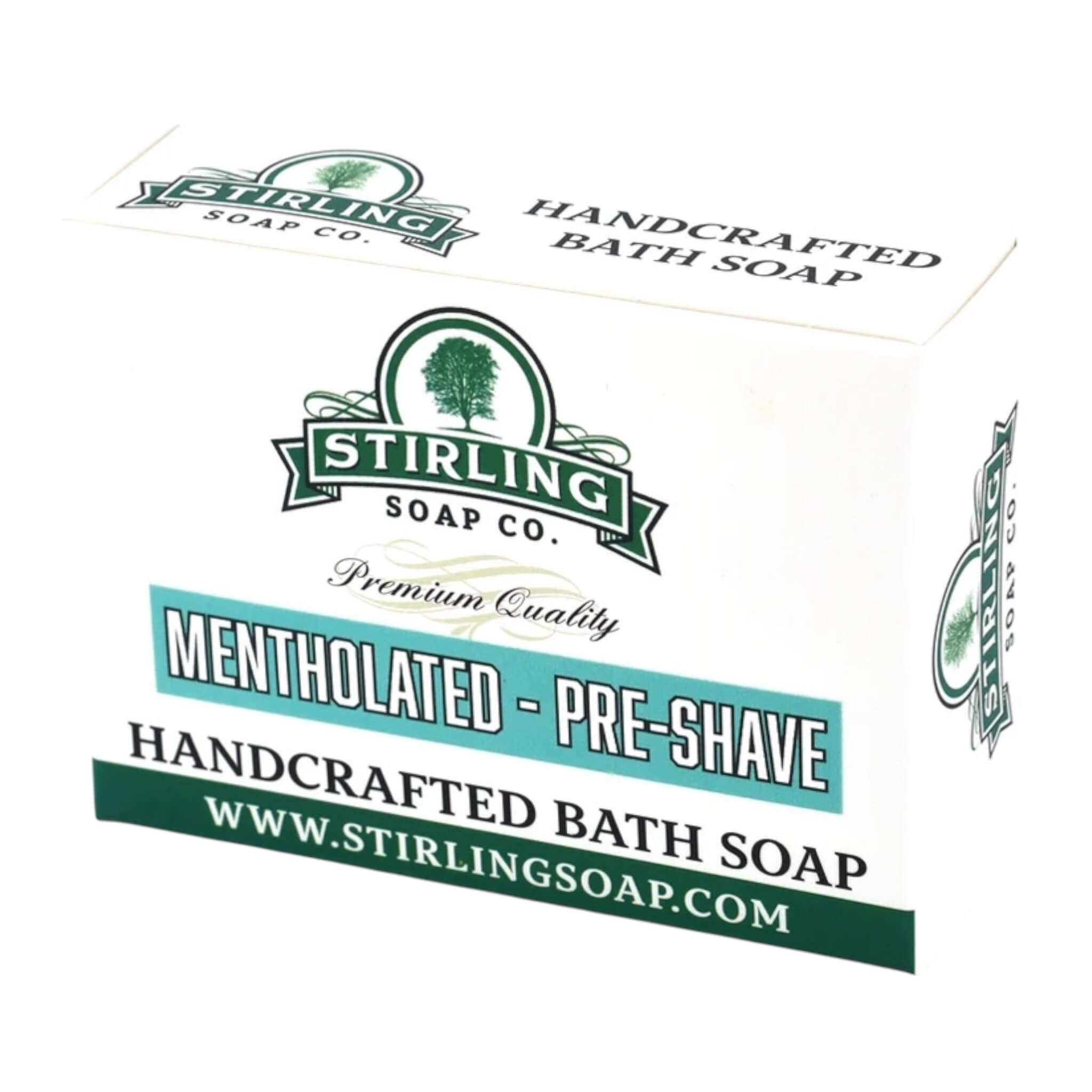 Stirling Soap Company Preshave Bar Mentholated 155 G
