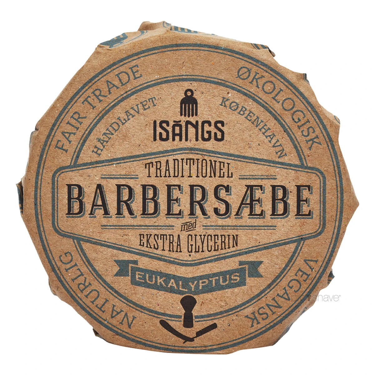 Isangs Traditionel Barbersæbe  Eukalyptus  70 Gr