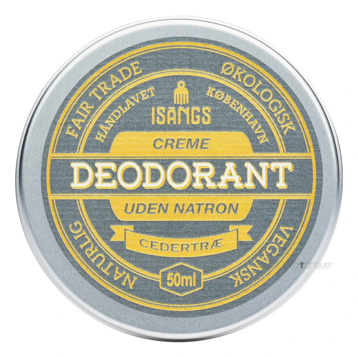 Isangs Creme Deodorant Uden Natron  Cedertræ  50 Ml
