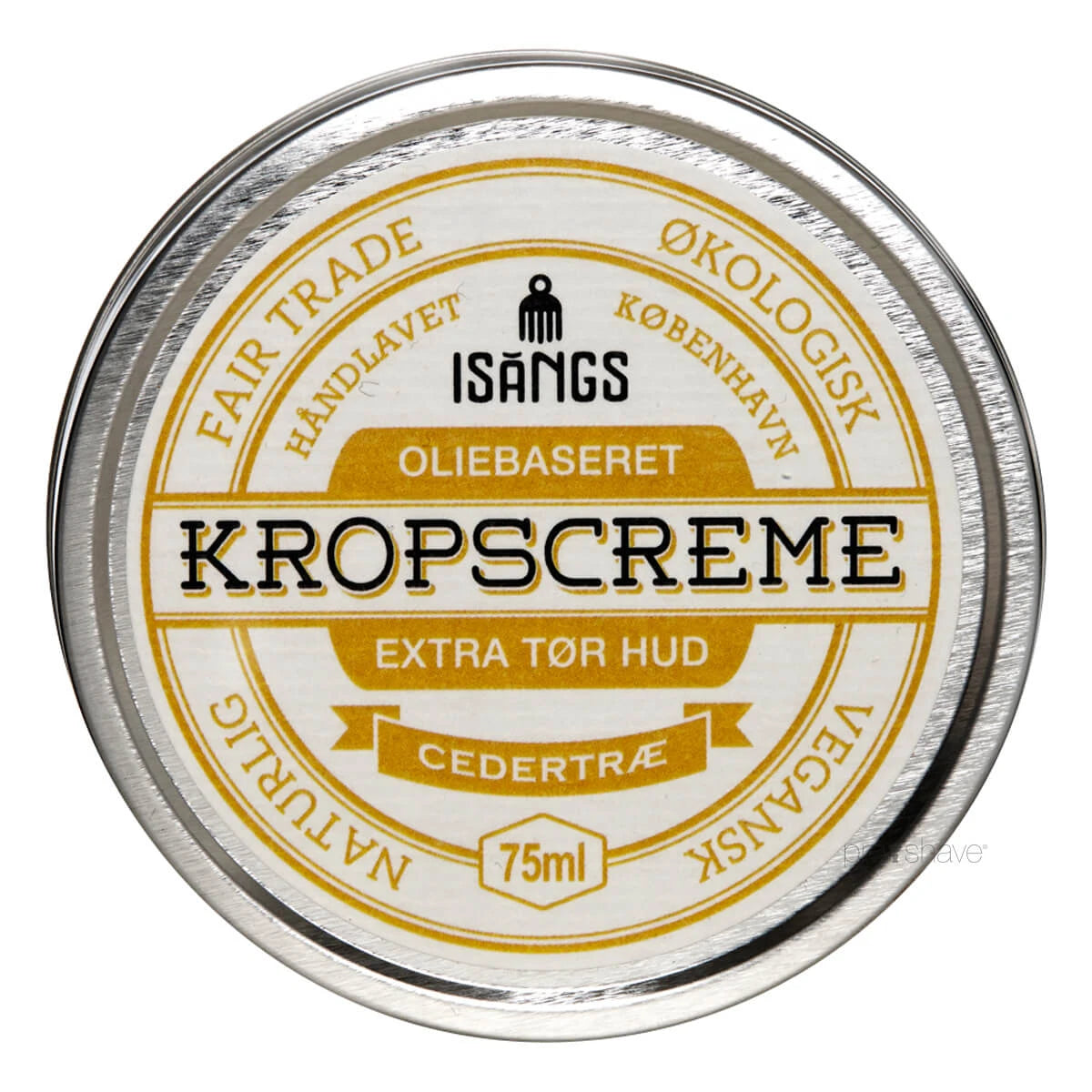 Isangs Kropscreme Til Ekstra Tør Hud  Cedertræ  75 Ml