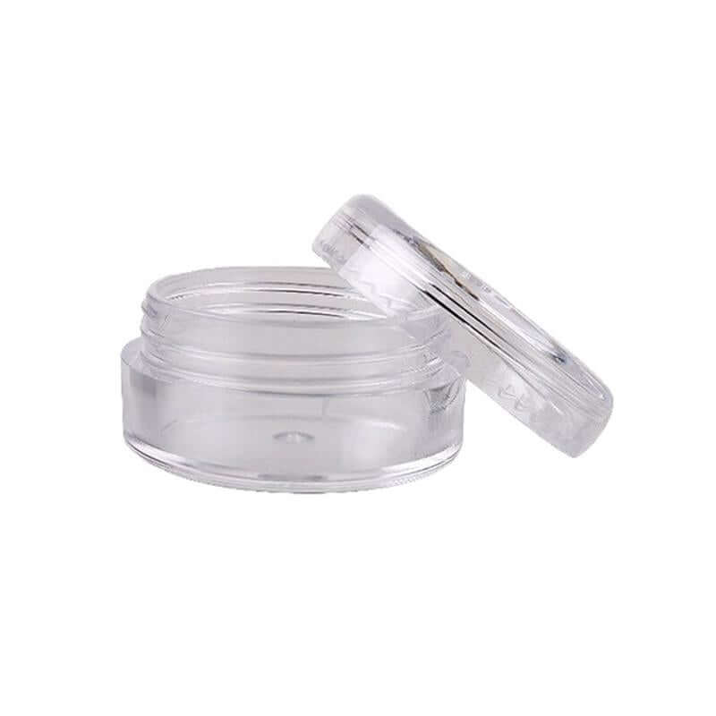 Rund Plast Beholder 5 Ml Til Kosmetik  Makeup  Cremer  Klart Låg  Hård Pp Plast  Kompakt   Hedenhus