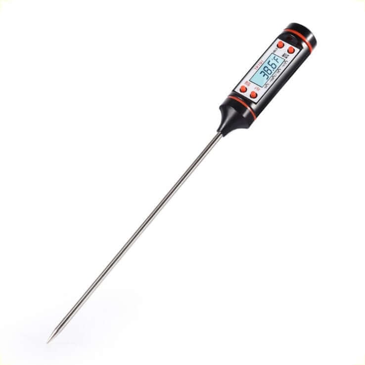 Digitalt Madtermometer   Sort  Måleområde  50 Til  300 ? C  Præcision   1 Grad   Hedenhus   Celsius Fahrenheit  Auto Sluk  Batteri Inkl