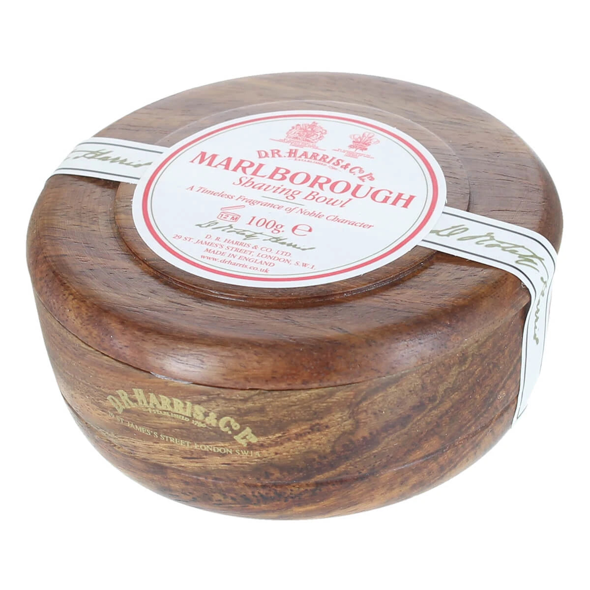 D R Harris Co Ltd Marlborough Barbersæbe I Mahogni Træskål 100 Gr