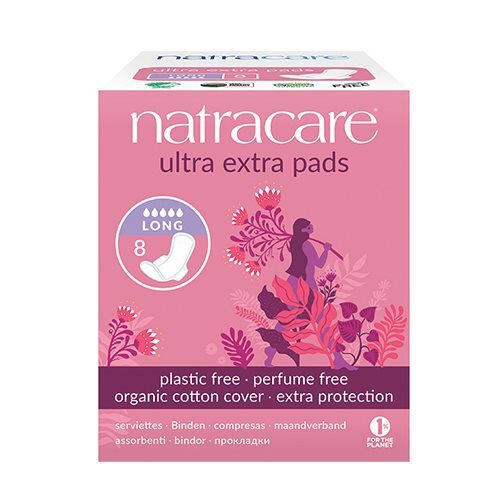 Natracare Ultra Extra Bind Long Og M Vinger øko 8 Stk