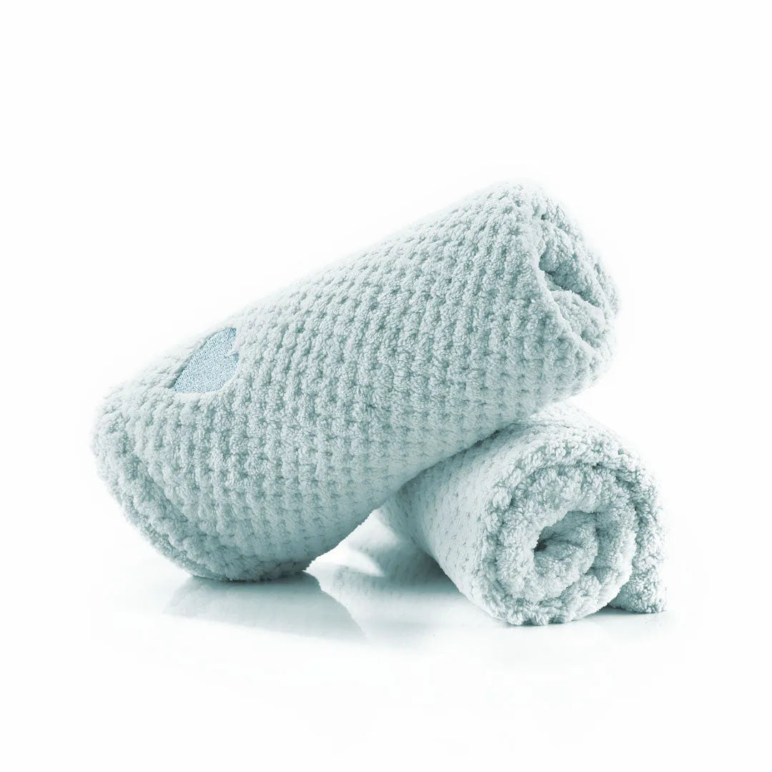 Mikrofiber Håndklæde Til Hår Lyseblå 2 Stk Spar 15