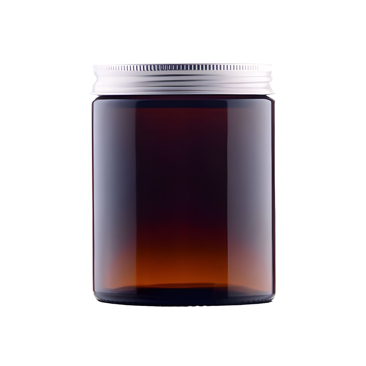 Glas Bøtte 180 Ml Brun Med Aluminium Låg   Tæt Lukning  Kartonpude  Egnet Til Cremer Og Lotions   Hedenhus