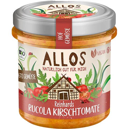 Smørepålæg Rucola And Cherry Tomat øko 135 Gram