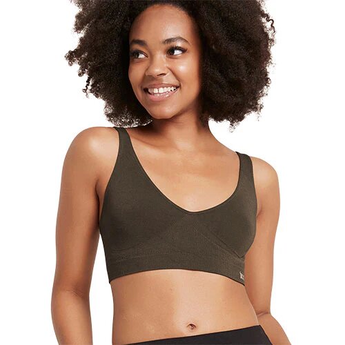 Shaper Crop Bra Dark Olive Str Xl