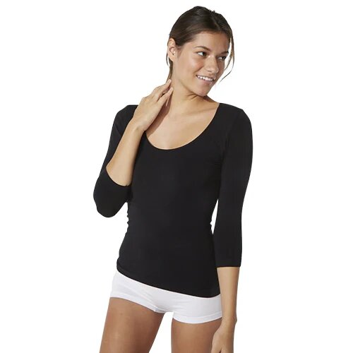 Scoop 3 4 Sleeve Top Sort Str S