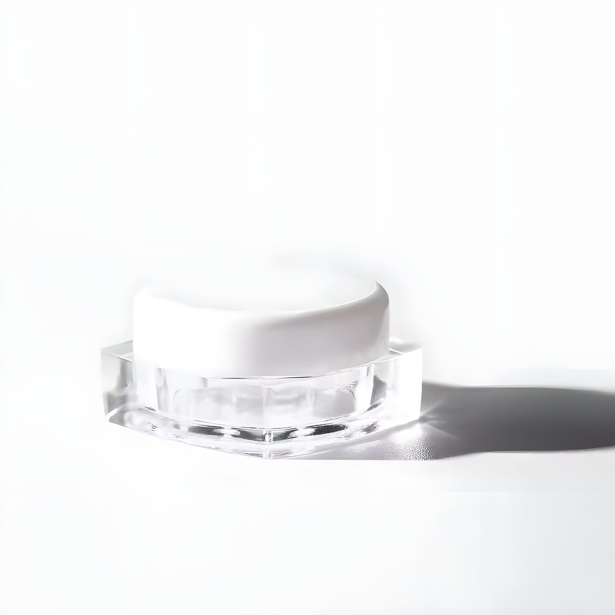 Plast Bøtte Firkantet 5 Ml Klar Med Hvidt Låg  Hård Ps Plast  Letvægts   Hedenhus   Giftfri  Genanvendelig  Praktisk