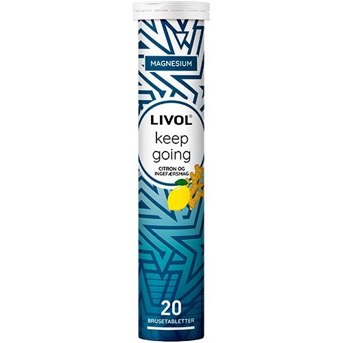 Livol Brusetablet Keep Going M Citron Og Ingefær 20tab