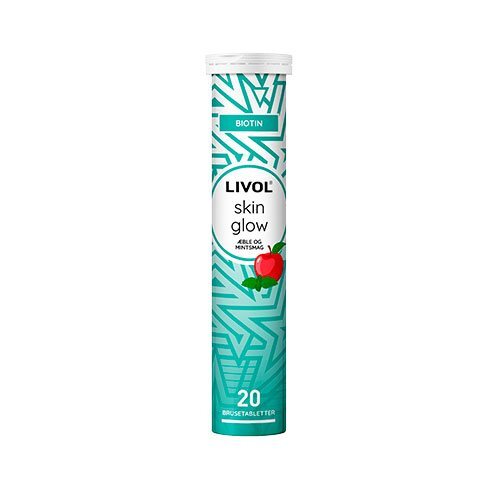 Livol Brusetablet Skin Glow M æble Og Mint 20tab