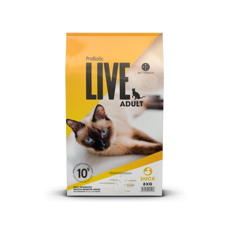 2 Kg  Probiotic Live Adult Kat   Kattemad Med And