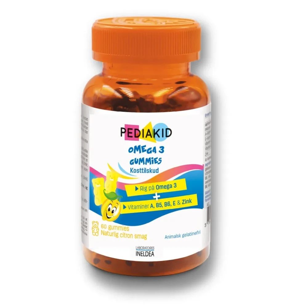 Pediakid Omega 3 Kosttilskud I Form Af Gummies  60stk