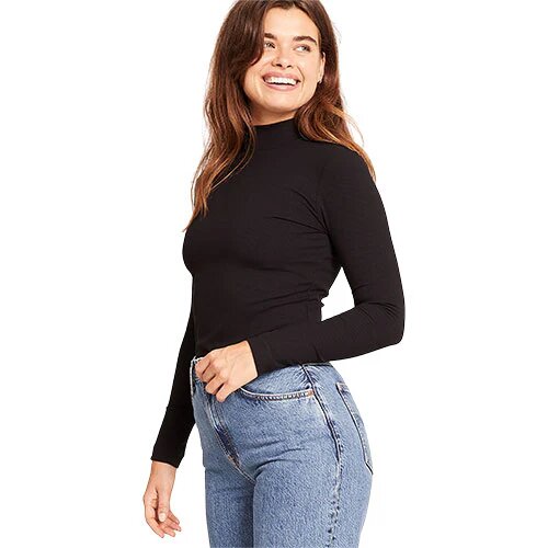 Women S Ribbed Turtleneck Top Sort Str  Xl