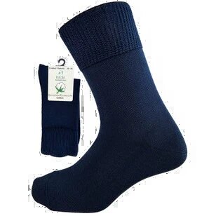 Cotton   Diabetic   Comfort Sock  Mørkeblå