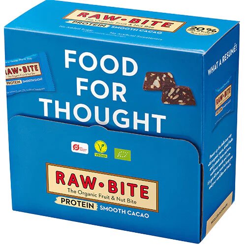 Rawbite Officebox Protein Smooth Cacao 45x15g øko    1 Pk
