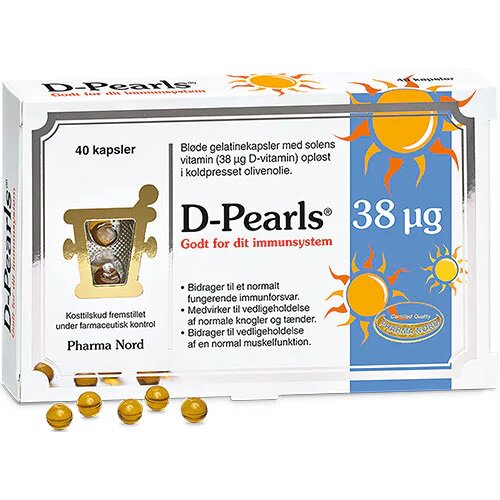 Pharma Nord D Pearls 38 Mcg 40 Kapsler