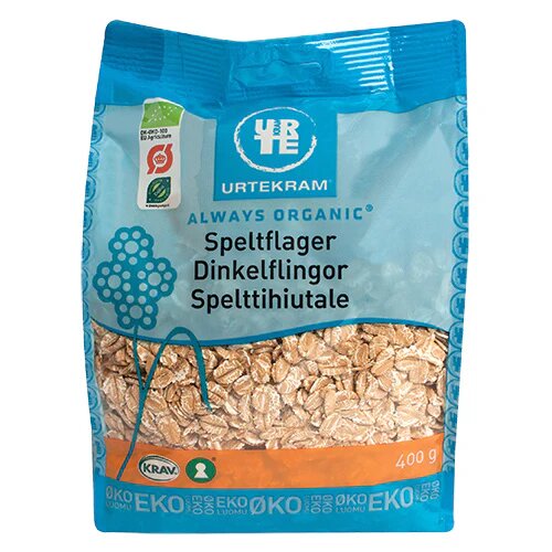 Spelt Flager økologisk   400 Gram