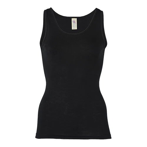 Top Uld Silke Black Str 42 44