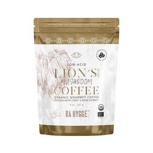 Kaffe M Lion S Mane Svampeekstrakt   Hele Bønner økologisk   227 Gram