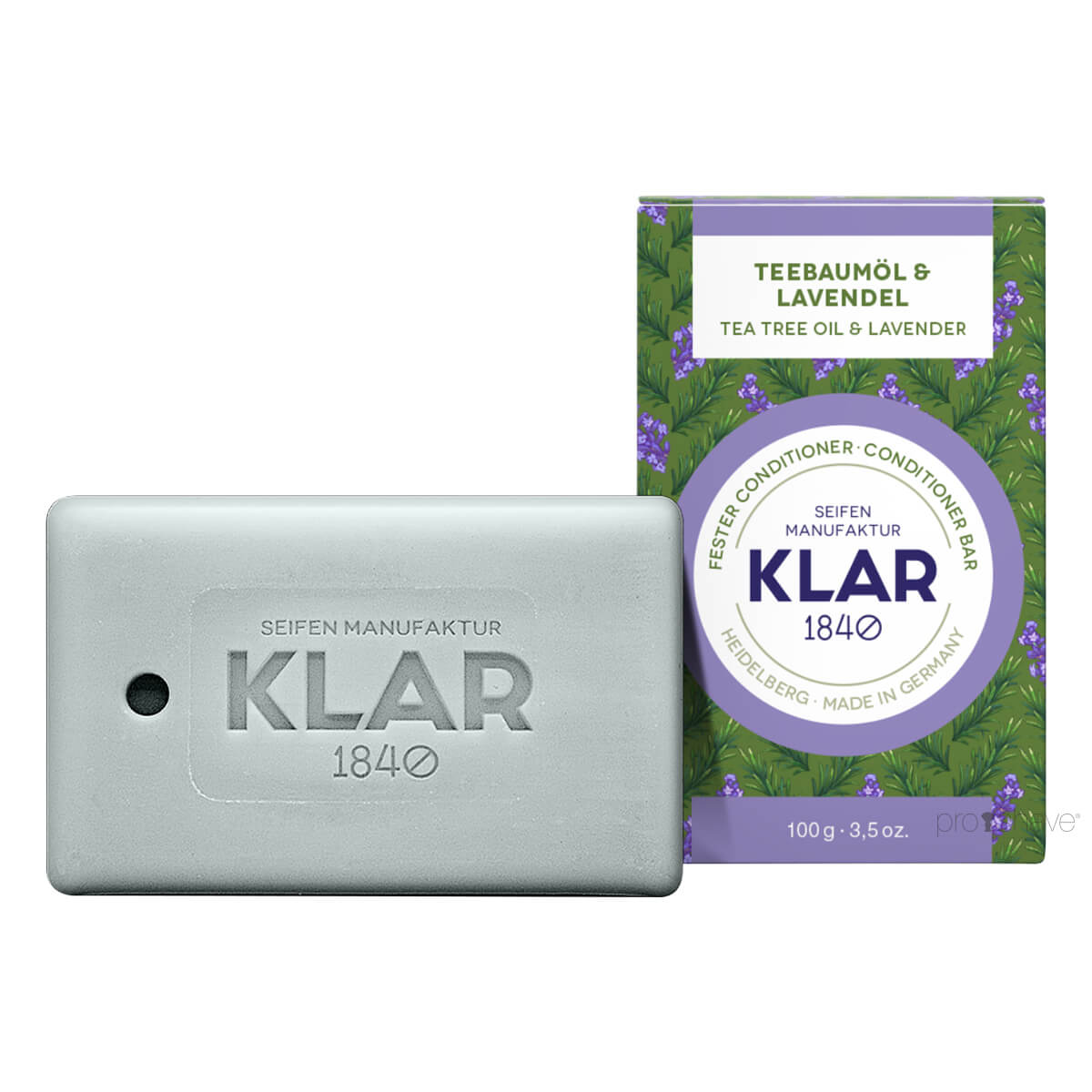 Klar Seifen Conditioner Bar  Tea Tree Oil   Lavendel  100 Gr