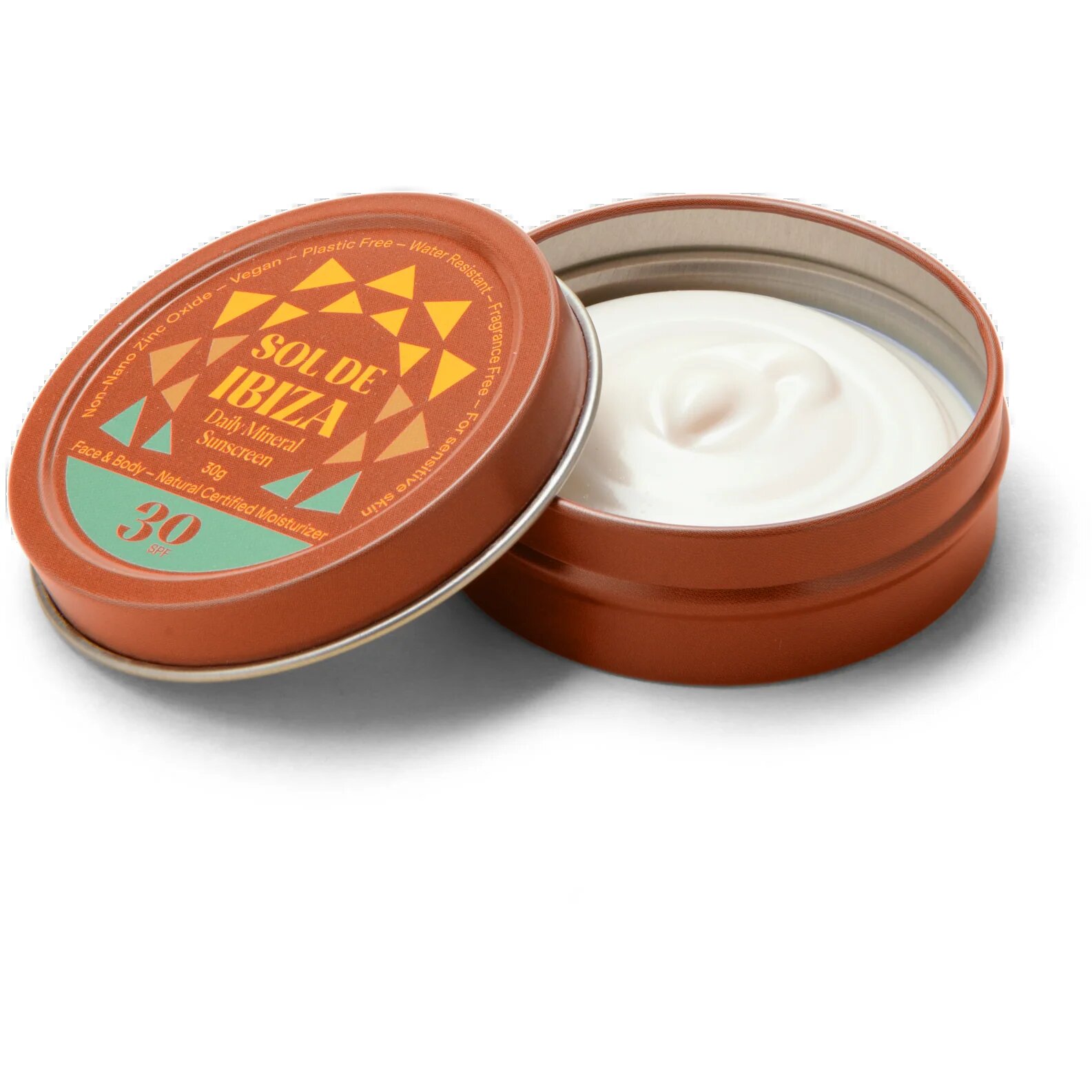 Natural Mineral Sunscreen Ansigt Spf50 35 Gram