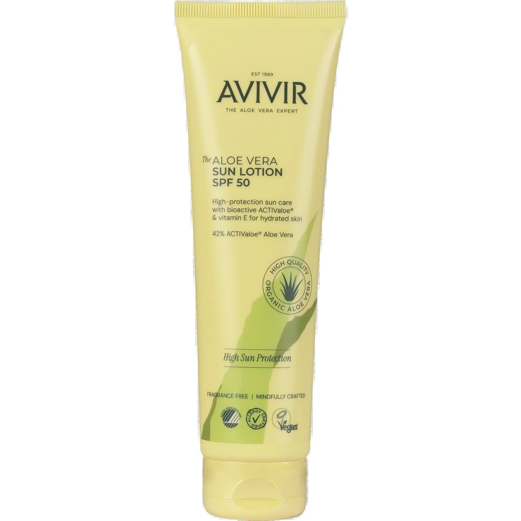 Avivir Aloe Vera Sun Lotion Spf50   150 Ml