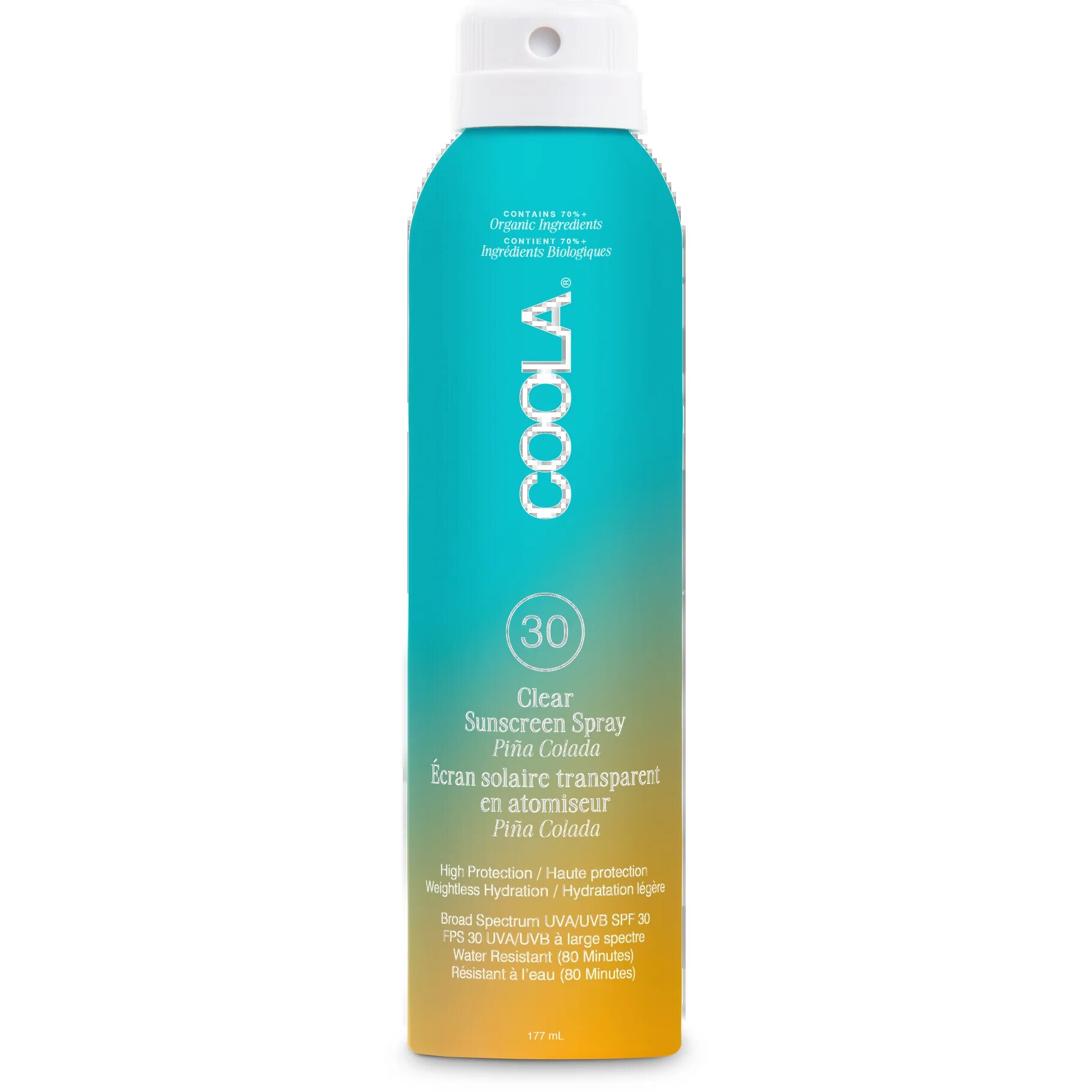 Clear Sunscreen Body Spray Spf 30  Pina Colada   177 Ml