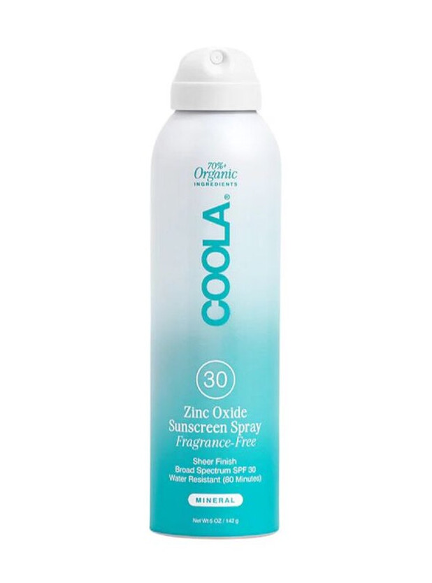 Coola Zinc Oxide Sunscreen Spray Fragrance Free Spf30  148ml