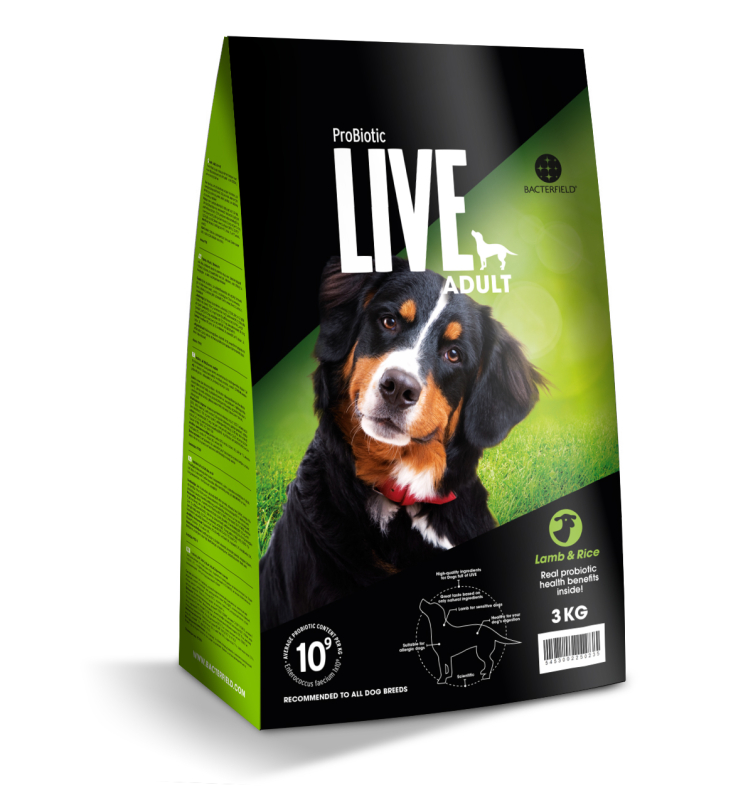 3 Kg  Probiotic Live Adult   Voksenfoder Med Lam