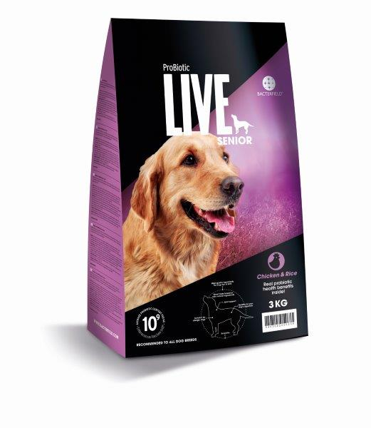 3 Kg  Probiotic Live Senior Eller Overvægtige Hunde