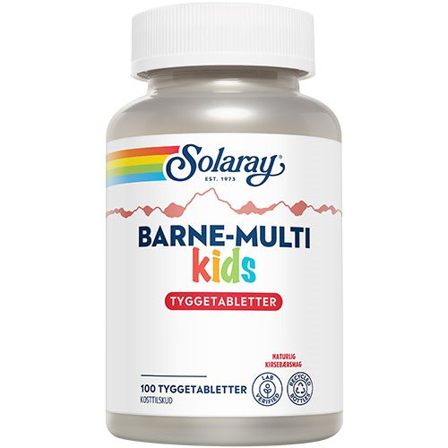 Solaray Barne Multi Tyggevit Børn 100 Tab