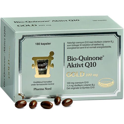 Bio Quinone Q10 Gold 100 Mg 180 Kapsler   60 Kapsler Gratis