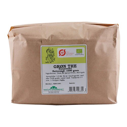 Grøn Gunpowder Te økologisk   1 Kg