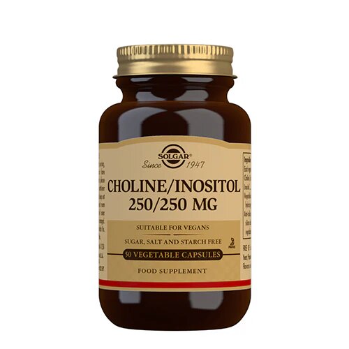 Solgar Choline Inositol 250 250 Mg   50 Kapsler