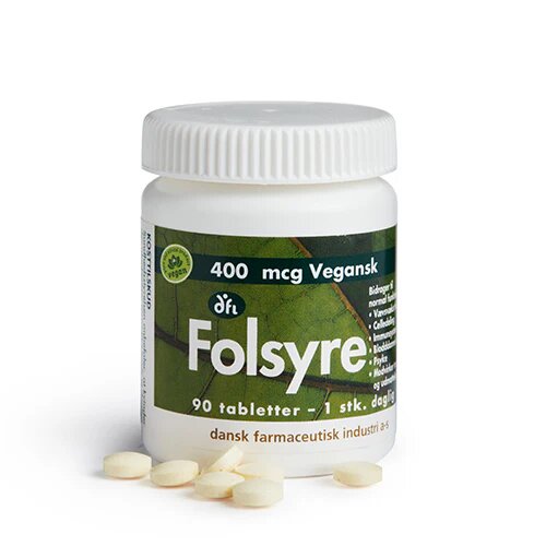 Folsyre 400 Mcg 90 Tabl