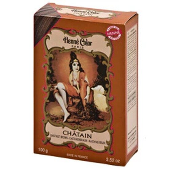 Henna Pulver Kastanje Brun   100 Gram