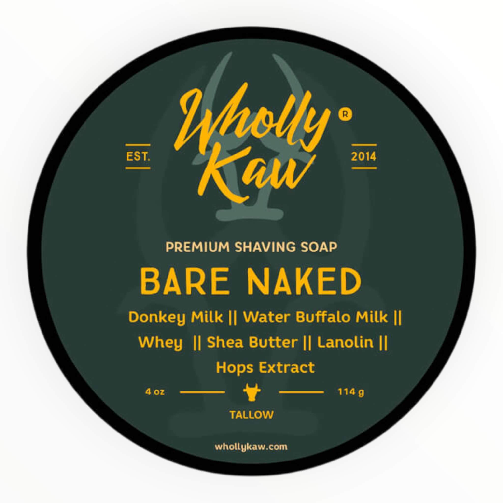 Wholly Kaw Barbersæbe  Bare Naked  114 G