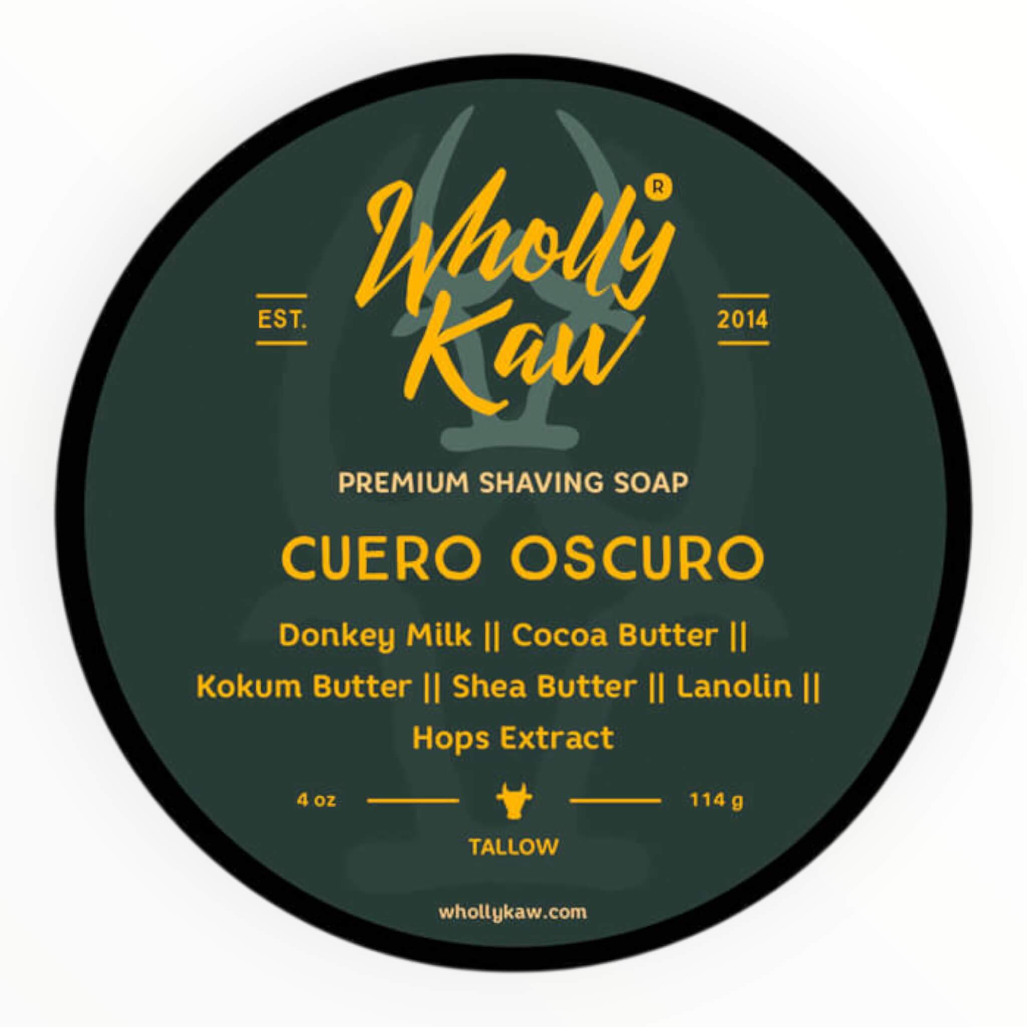 Wholly Kaw Barbersæbe  Cuero Oscuro  114 G