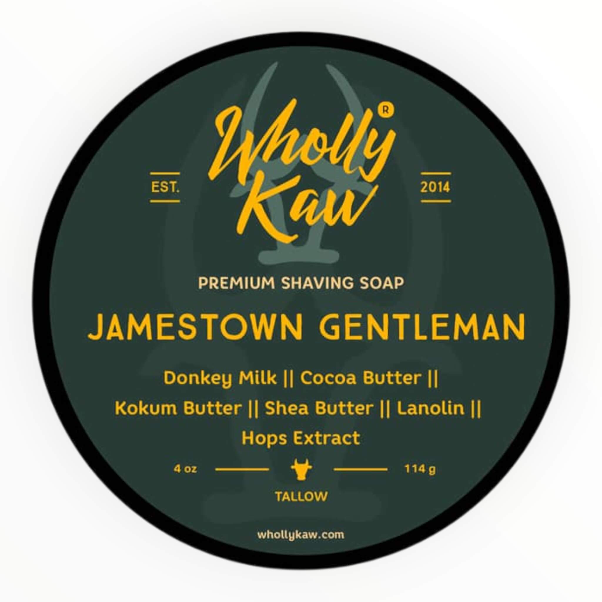 Wholly Kaw Barbersæbe  Jamestown Gentleman  114 G