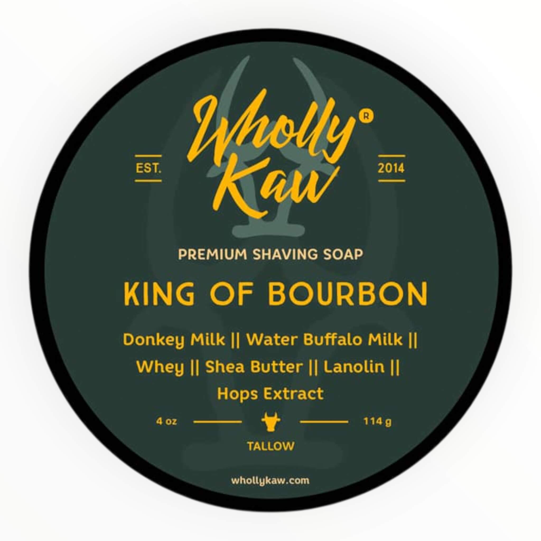 Wholly Kaw Barbersæbe  King Of Bourbon  114 G
