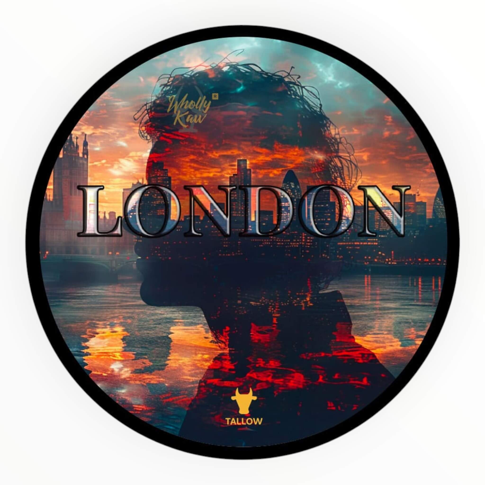 Wholly Kaw Barbersæbe  Creme Fraiche  London  165 G