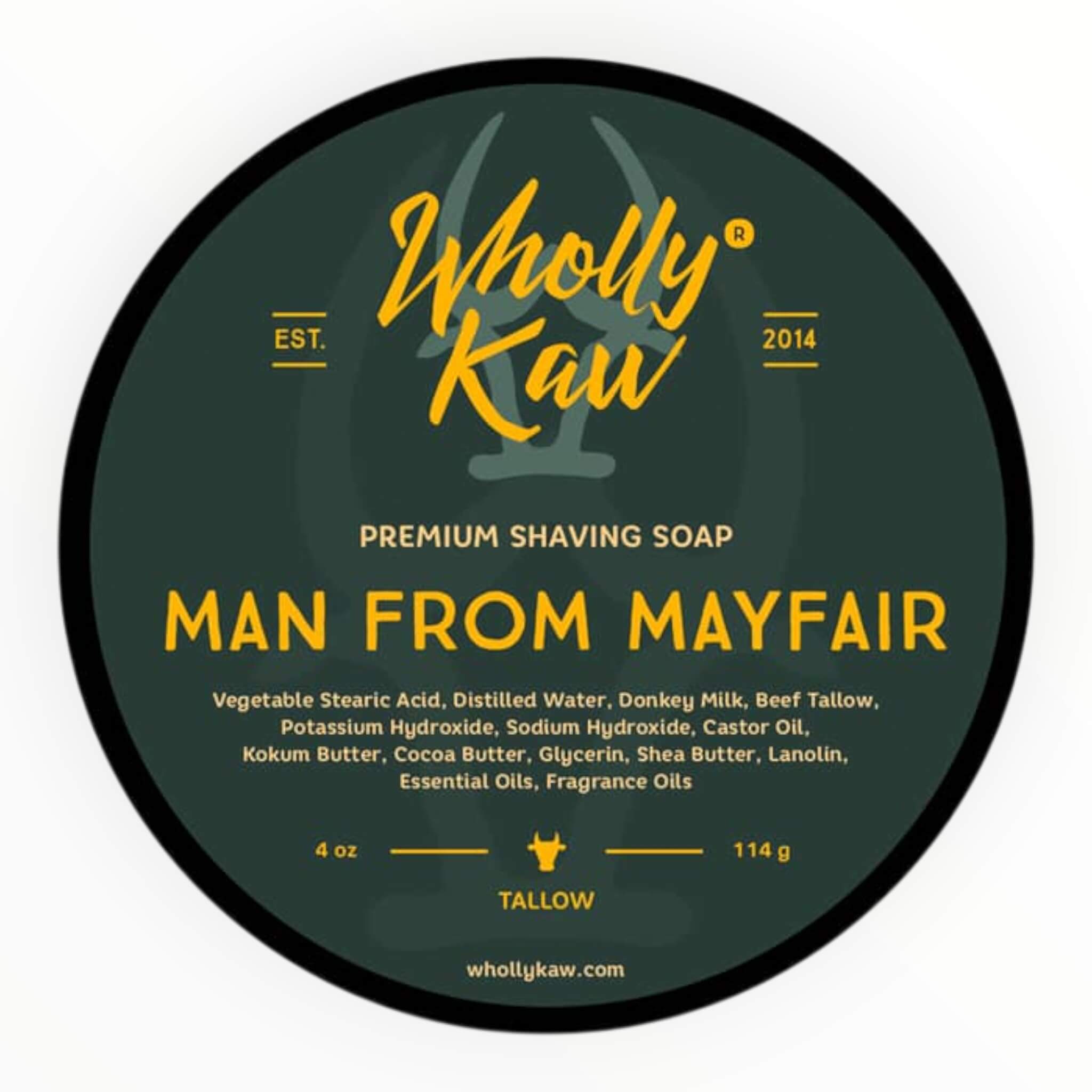 Wholly Kaw Barbersæbe  Man From Mayfair  114 G