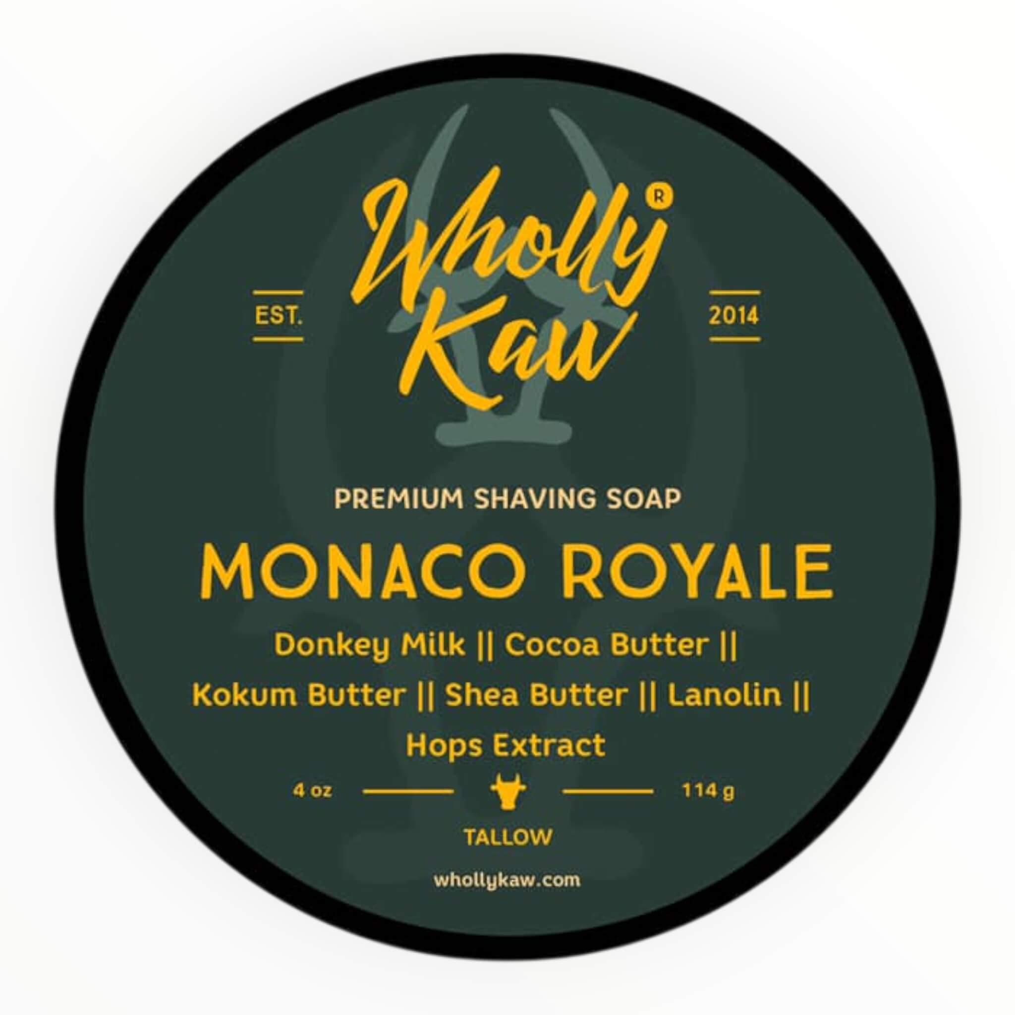 Wholly Kaw Barbersæbe  Monaco Royale  114 G